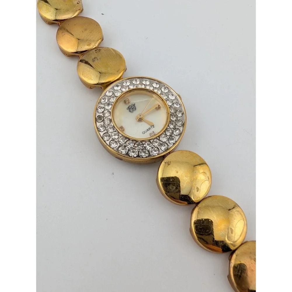 Vtg Elizabeth Taylor Watch Women 24mm Case Crystal Bezel 7.25